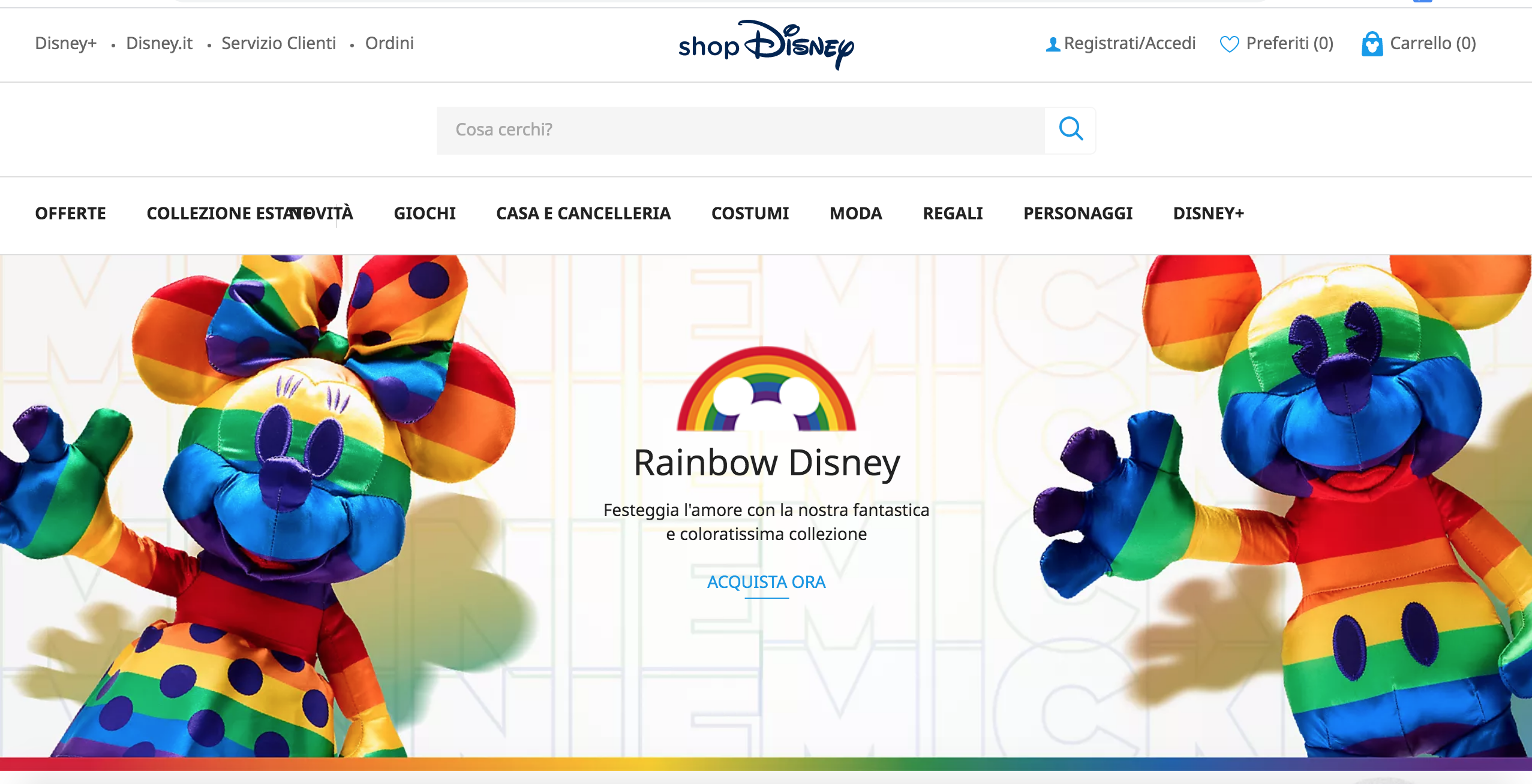 La Disney e i gadget arcobaleno: ennesimo ossequio alla propaganda LGBT 1